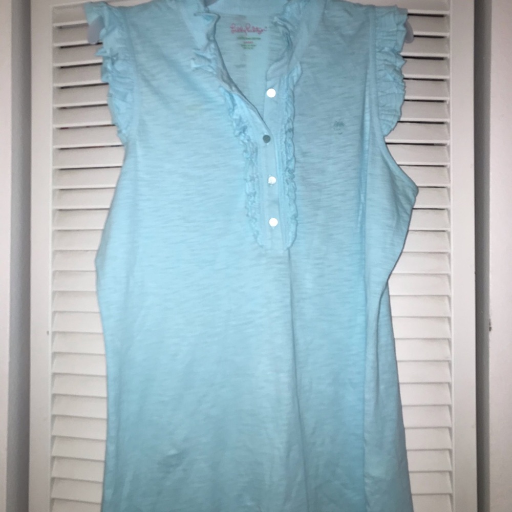 Lilly Pulitzer sleeveless top aqua L